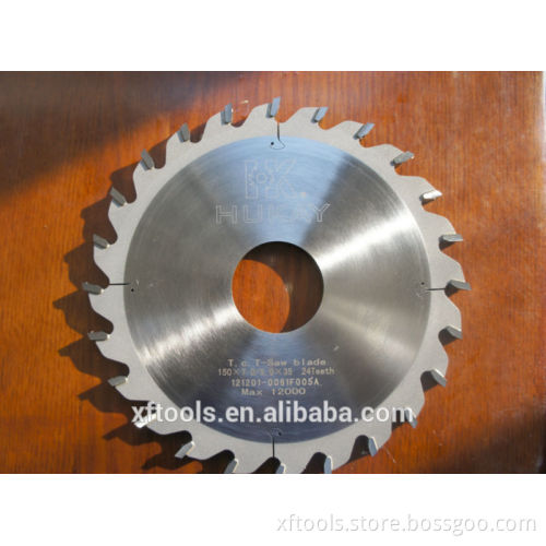 Wood grooving saw blades